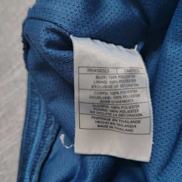 Vintage Nike Shorts Size Medium Bue White Swoosh Embroiderd Training Gym Workout - Picture 8 of 12